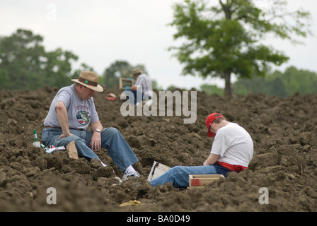 Crater of Diamonds State Park in der Nähe von Murfreesboro, Arkansas. Stockfoto