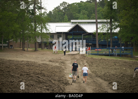 Crater of Diamonds State Park in der Nähe von Murfreesboro, Arkansas. Stockfoto