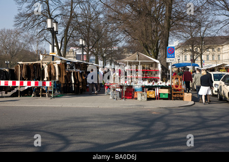 Flohmarkt in der Straße des 17 Juni in Berlin, Deutschland Stockfoto