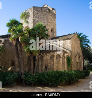 Kirche Sant Pau Del Camp Barcelona Katalonien Spanien Stockfoto