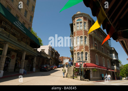 Flatiron Gebäude in Eureka Springs, Arkansas. Stockfoto