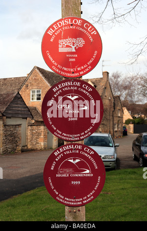 Best Kept Dorf Auszeichnungen für Lower Slaughter, die Cotswolds Stockfoto