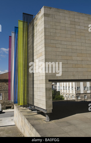 Centro Gallego de Arte Contemporaneo (CGAC) in Santiago De Compostela, Spanien. Von Alvaro Siza Vieira entworfen Stockfoto