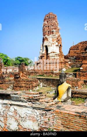 Ruinen des buddhistischen Tempel Wat Mahatat in Ayutthaya in der Nähe von Bangkok Thailand Stockfoto