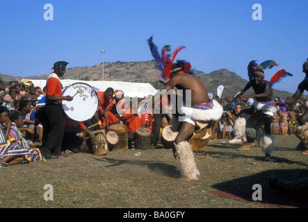 Reed Dance zeremonielle Teilnehmer Kwa Zulu natal South Africa Stockfoto