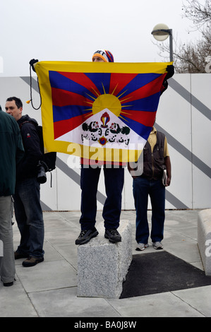 Demonstranten in London während des G20-Gipfels - 2. April.  2009 Stockfoto