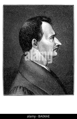 Graf August von Platen-Hallermünde (24. Oktober 1796 - 5. Dezember 1835) Stockfoto