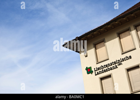 Bank Gebäude der Liechtensteinische Landesbank in Vaduz, Fürstentum Liechtenstein Stockfoto