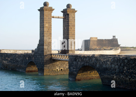 Castillo de San Gabriel, Arrecife, Lanzarote, Kanarische Inseln, Spanien Stockfoto