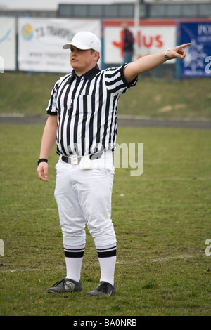 American Football Schiedsrichter Stockfoto