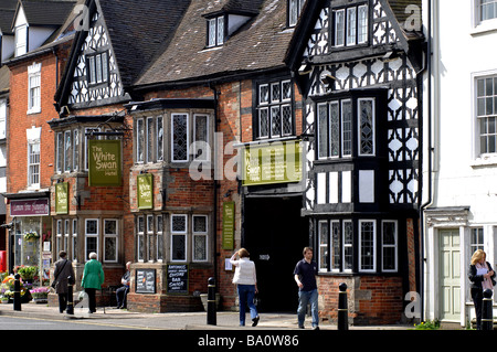 White Swan Hotel, High Street, Henley-in-Arden, Warwickshire, England, UK Stockfoto