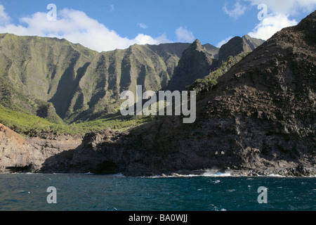 Kalalau Valley Na Pali Küste Kauai HI Stockfoto