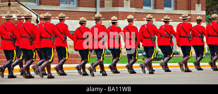 Sargeant Major s Parade und Graduierung Zeremonie bei der RCMP Akademie Stadt Regina Saskatchewan Kanada Stockfoto