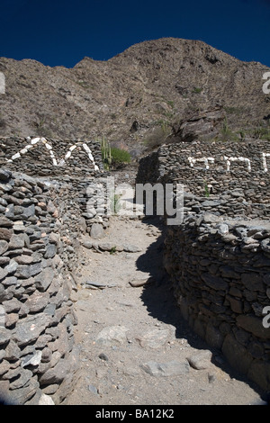 Ruinas de Quilmes. Der Pre-Inka-Ruinen von Quilmes, Provinz Salta, Argentinien Stockfoto