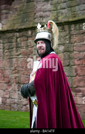 Robert I., Robert the Bruce, König von Schottland von 1306 bis zu seinem Tod 1329. König von Schottland, Homecoming Independence Event, Arbroath Abbey. Stockfoto