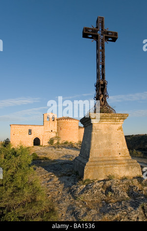 San Frutos Ermitage, Hoces del Duraton, Segovia, Spanien Stockfoto