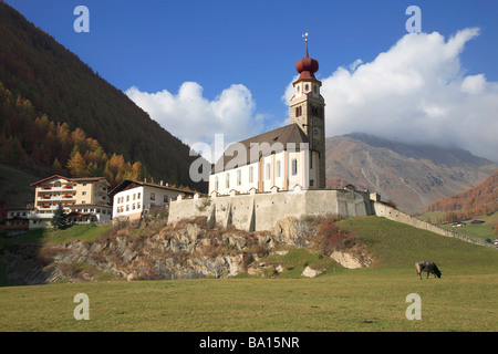 Wallfahrtsort Madonna di Senales Unser Frau in Schnals Im Schnalstal Val Schnalstaler Vinschgau Val Venosta Trentino Italien Stockfoto