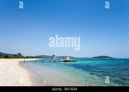 Strand von San Ciprianu, in der Nähe von Porto-Vecchio, Korsika, Frankreich Stockfoto