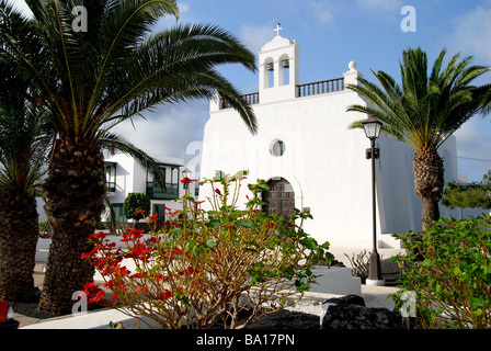 18. Jahrhundert Kirche, Uga, Lanzarote, Kanarische Inseln, Spanien Stockfoto