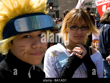 Jugendliche bei einem Cosplay-festival Stockfoto