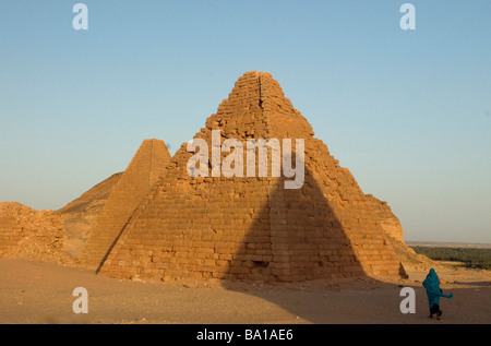 Djebel Berkal Pyramiden, Nord-Sudan Stockfoto