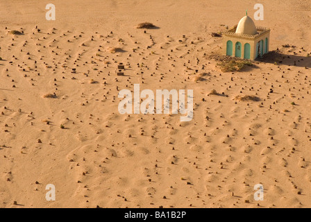 Wüste Friedhof, Sudan Stockfoto