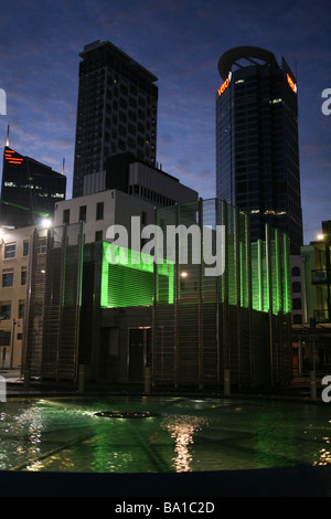 außerhalb Britomart Station in der Morgendämmerung Auckland Neuseeland Stockfoto