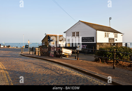 Gebäude am Alten Leigh-on-Sea, Essex. Stockfoto