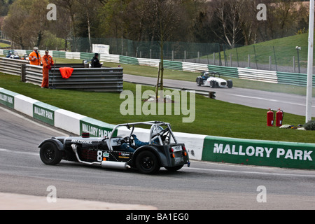 750 Motor Club Demon Tweeks Yokohama Locost Meisterschaftsrennen in Mallory park Stockfoto