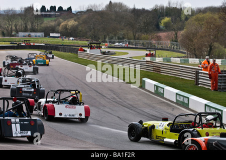 750 Motor Club Demon Tweeks Yokohama Locost Meisterschaftsrennen in Mallory park Stockfoto