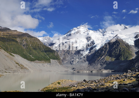 Müller-See in der Nähe von Mt Cook Village in Neuseeland Stockfoto