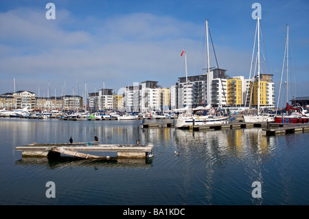 Der wichtigste Hafen, Sovereign Harbour, Eastbourne, East Sussex, England Stockfoto