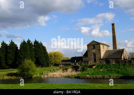 Stretham alten Motor Drainage Pumpe, Stretham, Cambridgeshire England UK Stockfoto