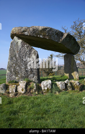 Ballykeel Stativ Dolmen Portal Grab South County Armagh Nordirland Stockfoto