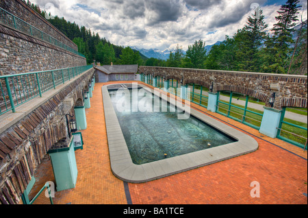 Höhle und Becken Pool Höhle und Bassin nationalen historischen Website Sulphur Mountain Banff Nationalpark Alberta Kanada Stockfoto