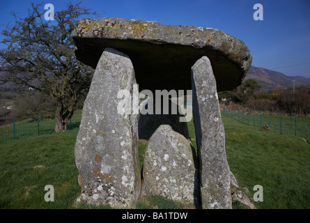 Ballykeel Stativ Dolmen Portal Grab South County Armagh Nordirland Stockfoto