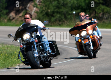 Motorrad-Gruppe Sturgis Motorcycle Rally South Dakota USA Stockfoto