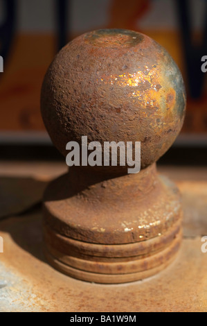 Rostige Anhängerkupplung Stockfoto