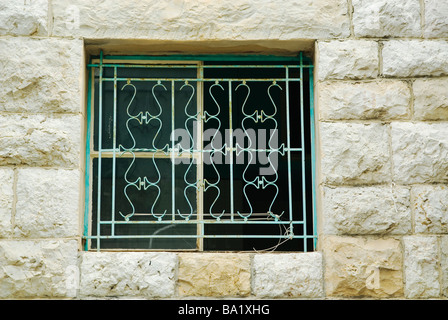 Alte verzierte Fenster Libanon Middle East Asia Stockfoto