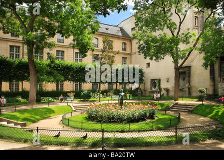 GEORGES KAIN PLATZ IN LE MARAIS-VIERTEL PARIS Stockfoto