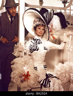 MY FAIR LADY 1964 Warner-Film mit Rex Harrison und Audrey Hepburn Stockfoto