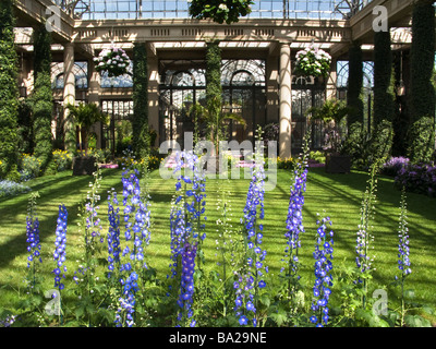 KONSERVATORIUM LONGWOOD BOTANISCHEN GÄRTEN KENNETT QUADRAT CHESTER COUNTY, PENNSYLVANIA USA Stockfoto