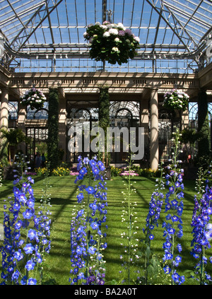 KONSERVATORIUM LONGWOOD BOTANISCHEN GÄRTEN KENNETT QUADRAT CHESTER COUNTY, PENNSYLVANIA USA Stockfoto