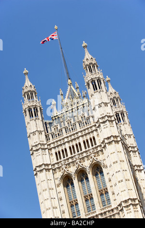 Flagge von Westminster Abbey, London, England Stockfoto