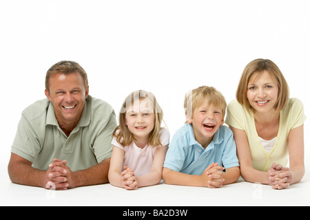 Familie Gruppe glücklich zusammen Stockfoto