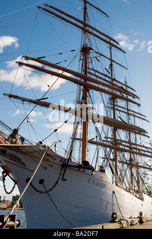 STS Sedov Schiff Blick. Stockfoto