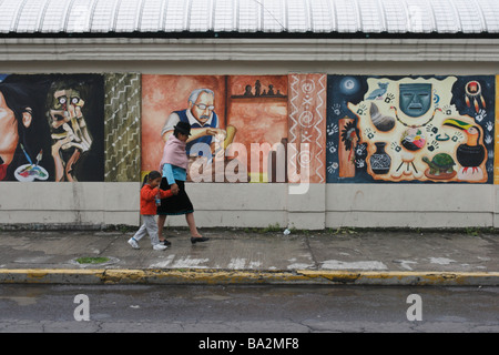 Mercado Artesanal La Mariscal, Neustadt Quito, Ecuador. Stockfoto