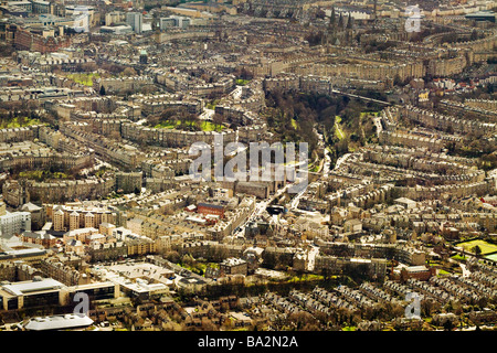 Foto Luftaufnahme von Edinburgh New Town Stockbridge Stockfoto