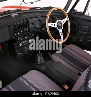 1980 MGB Roadster Interieur Stockfoto