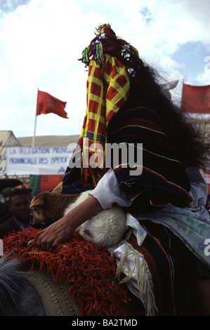 Überzogenen Kopf Braut bei Berber Trauung Stockfoto